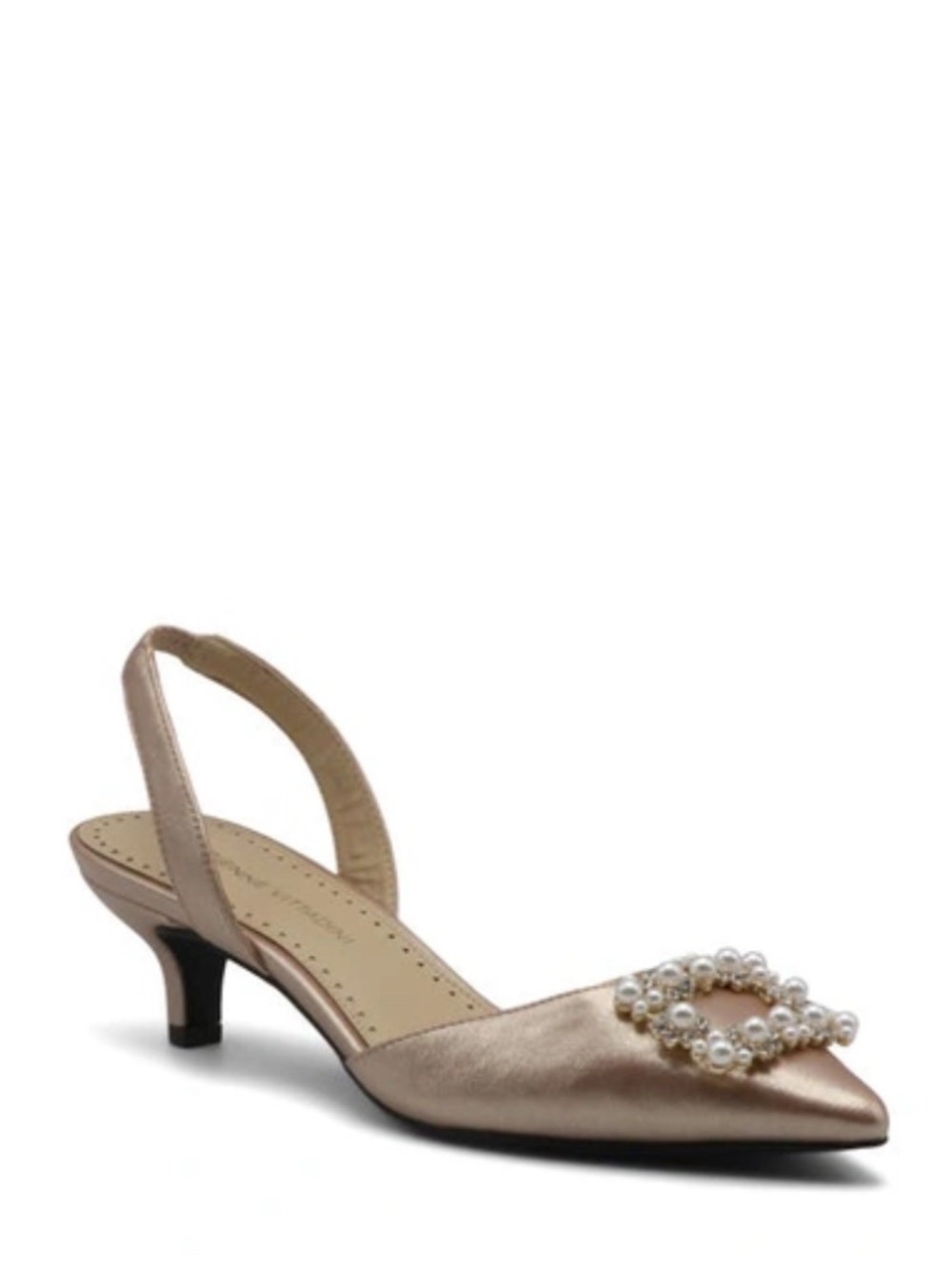 Adrienne Vittadini Suza Embellished Slingback Pump